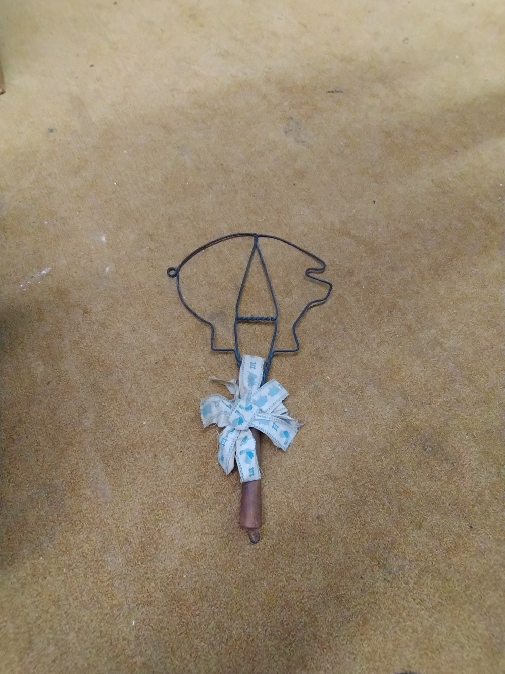 Vintage Pig Shaped Rug Beater
